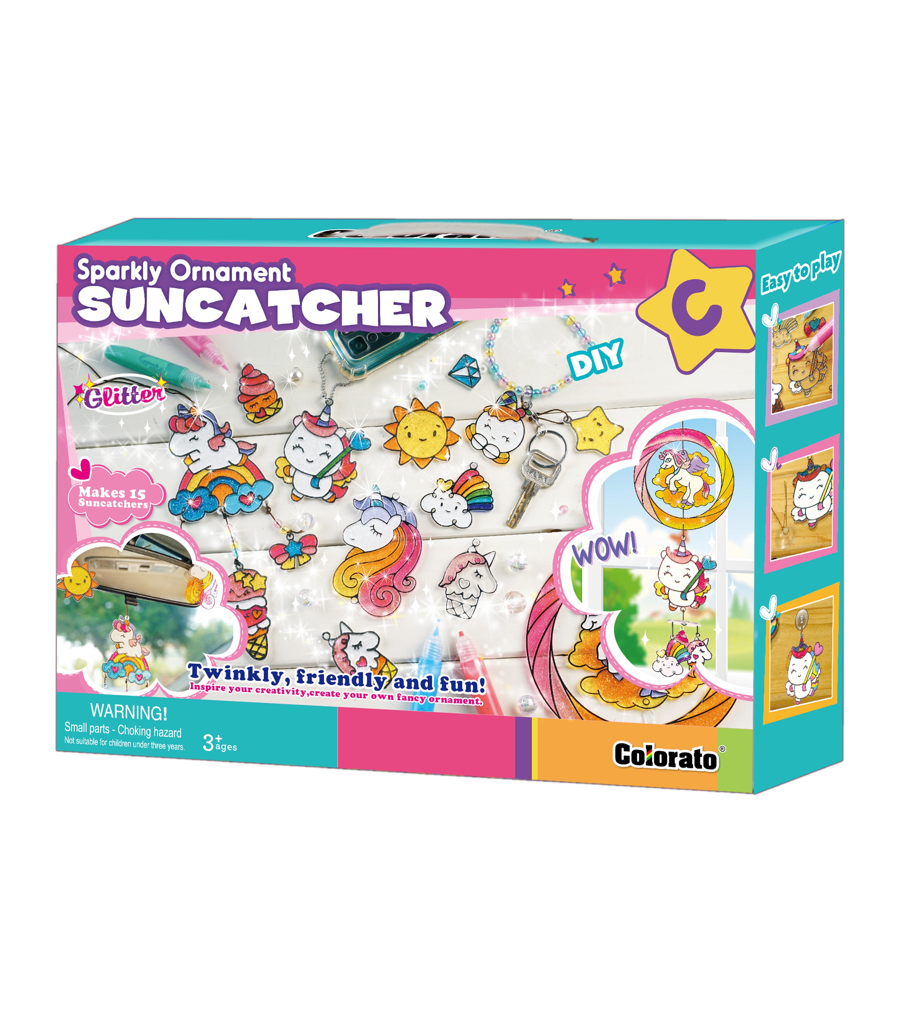 SPARKLY ORNAMENT SUNCATCHER